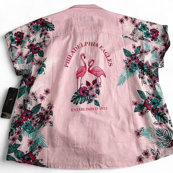 Philadelphia Eagles Shirt Womens XL Pink NFL Football Margaritaville Floral - Picture 12 of 15